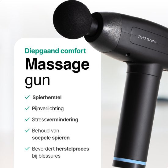 Vivid Green Massage Gun 6 Opzetstukken