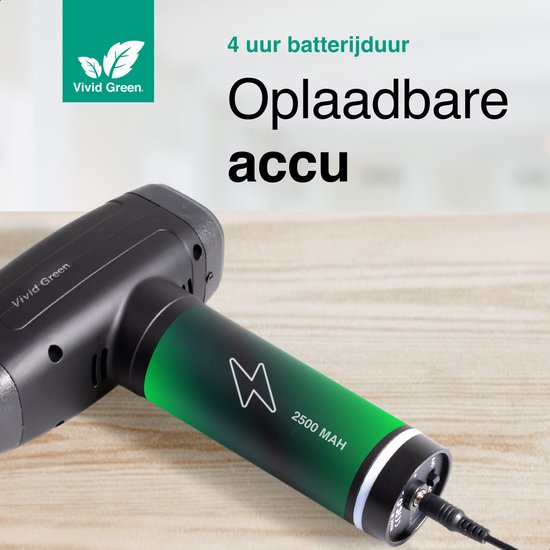 Vivid Green Massage Gun 6 Opzetstukken