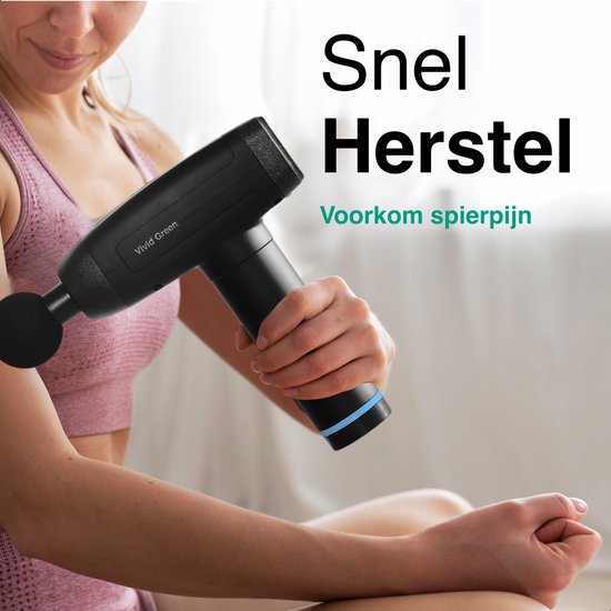 Vivid Green Massage Gun 6 Opzetstukken
