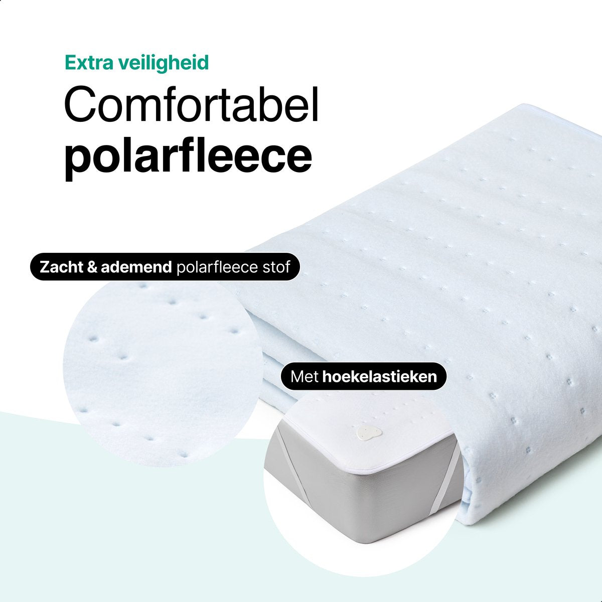 Elektrische Onderdeken 150x180cm wit