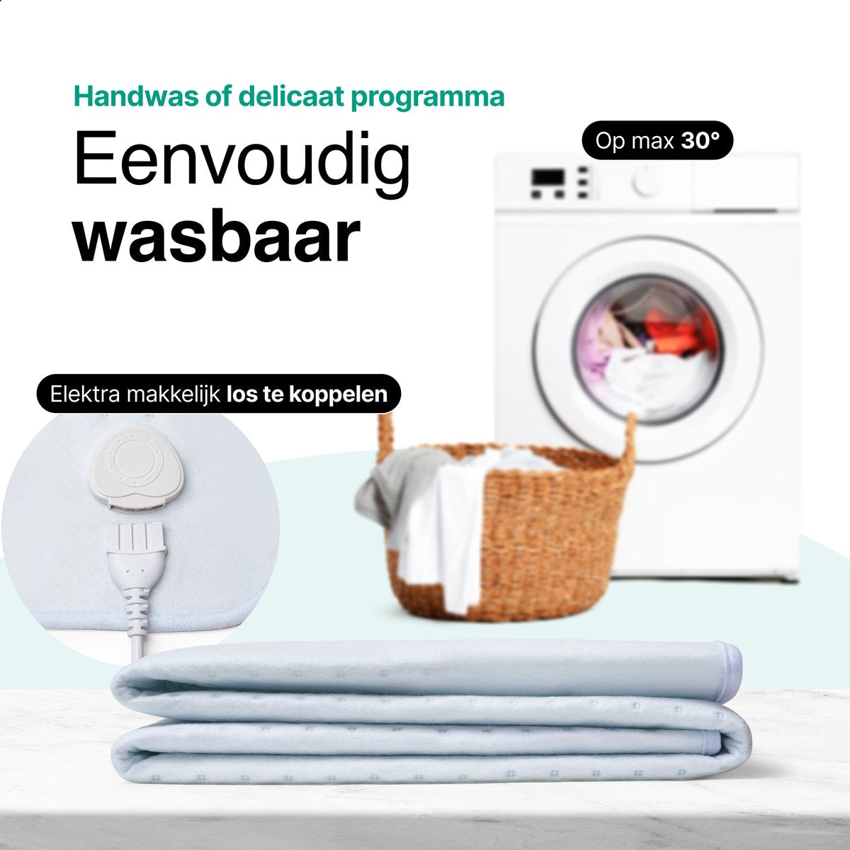 Elektrische Onderdeken 150x180cm wit