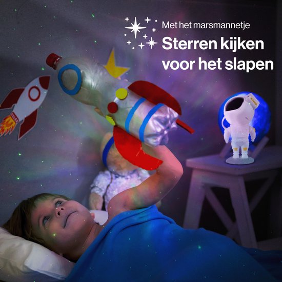Vivid Green Astronaut Sterrenprojector