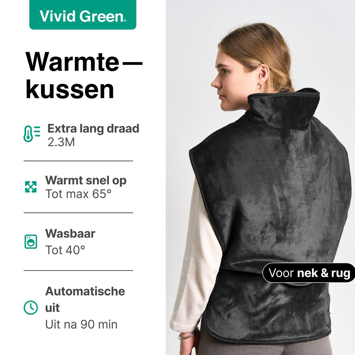 Vivid Green Warmtekussen