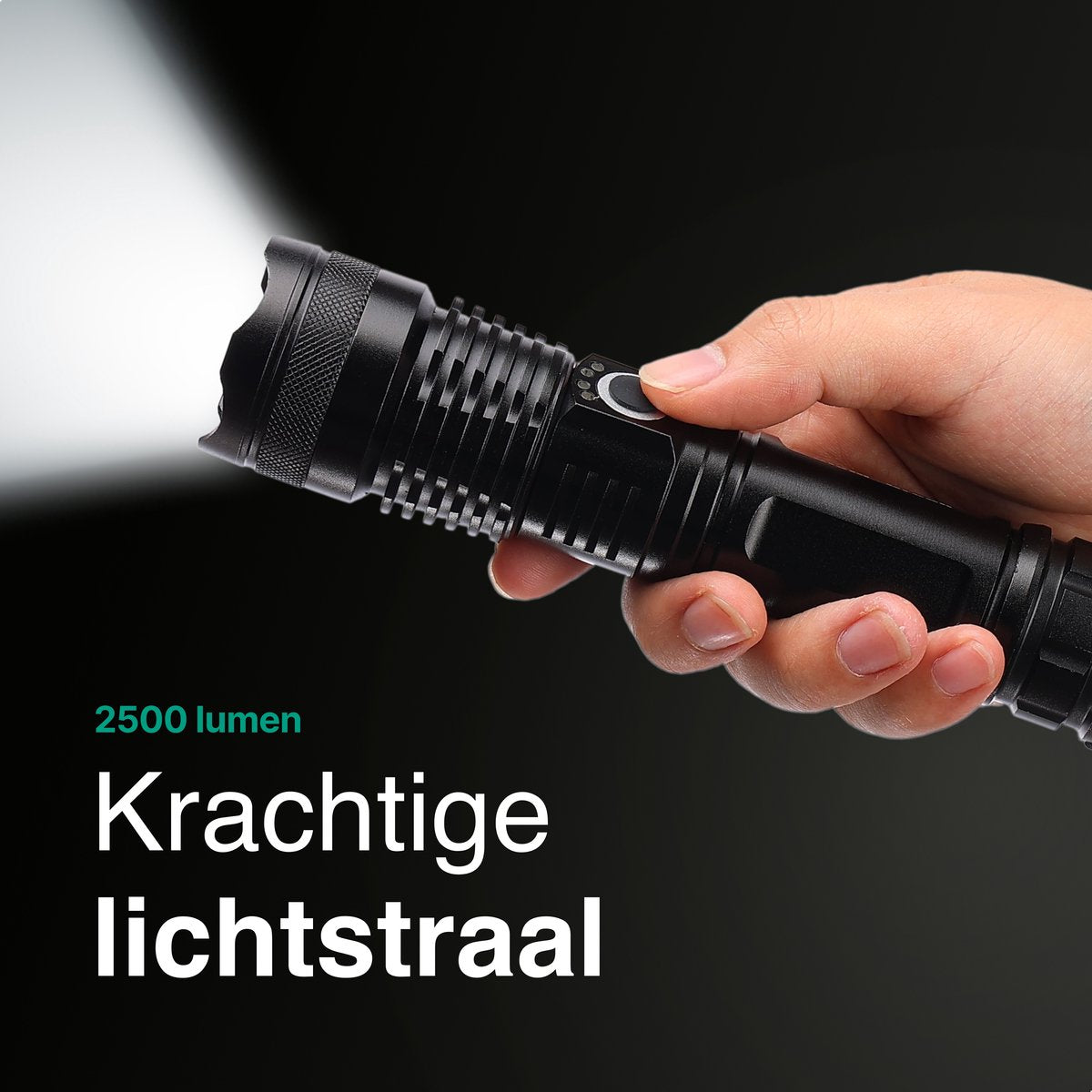 Zaklamp LED 5000mAh Oplaadbaar