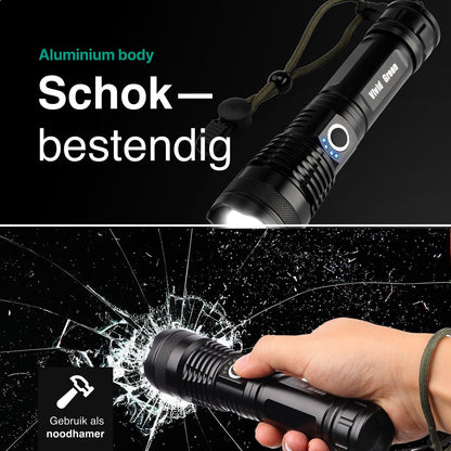 Zaklamp LED 5000mAh Oplaadbaar
