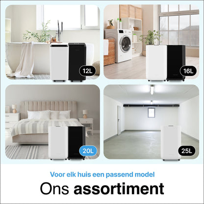 Luchtontvochtiger en Luchtreiniger 20L wit