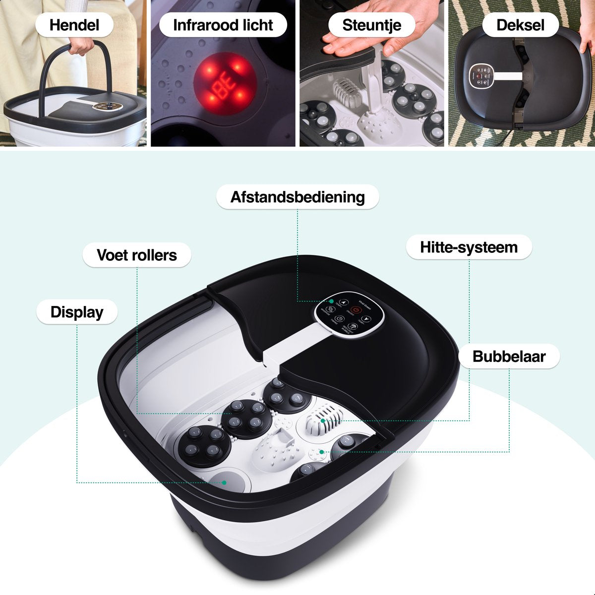 Voetenbad Automatische Massage 14L
