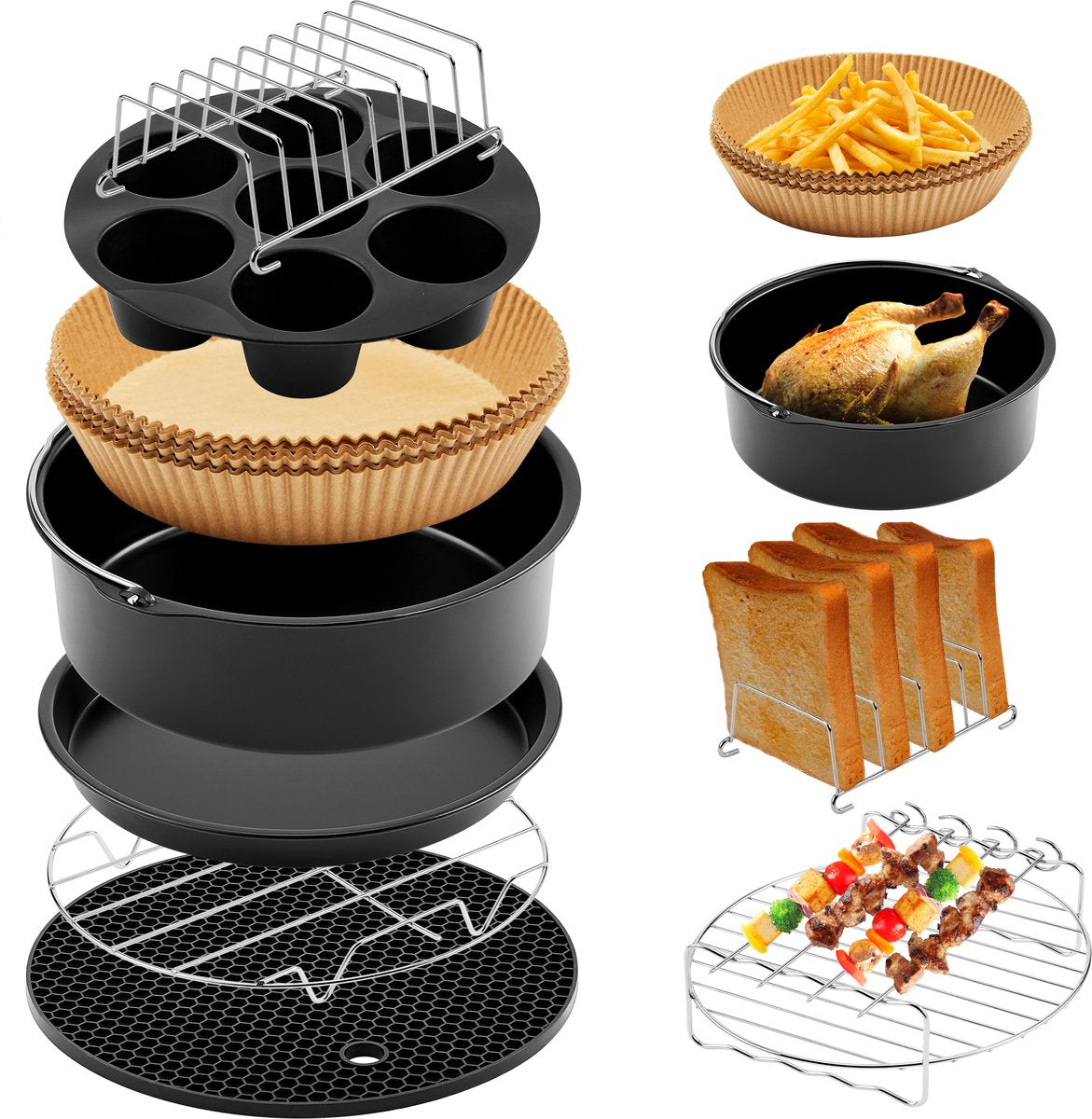 Airfryer Accessoires Complete Set