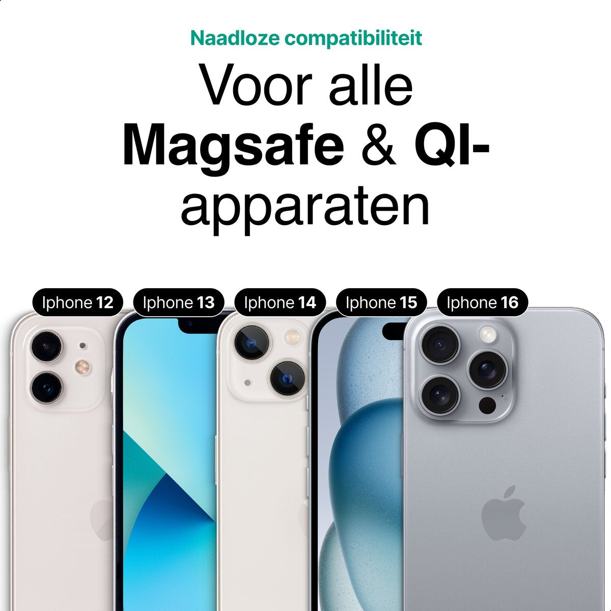 Draadloze Powerbank 10.000 mAh zwart