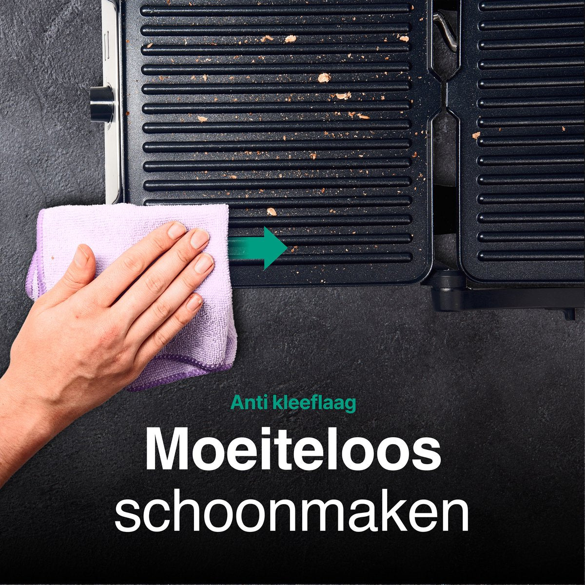 Tosti Apparaat XL voor 4 Tosti's met Temperatuurregeling