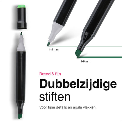 Twinmarkers 168 stuks voor volwassenen