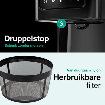Koffiezetapparaat Filterkoffie 1.8L met Touch Display