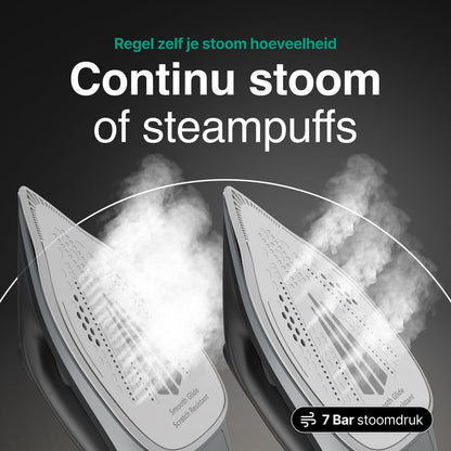 Stoomstrijkijzer met Stoomgenerator 3000W