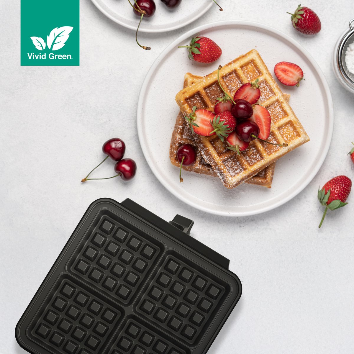 Wafelijzer voor 4 Wafels