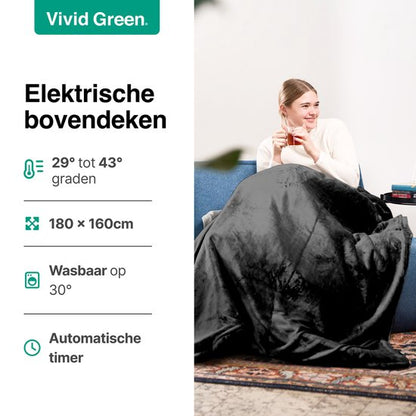 Vivid Green Elektrische Bovendeken