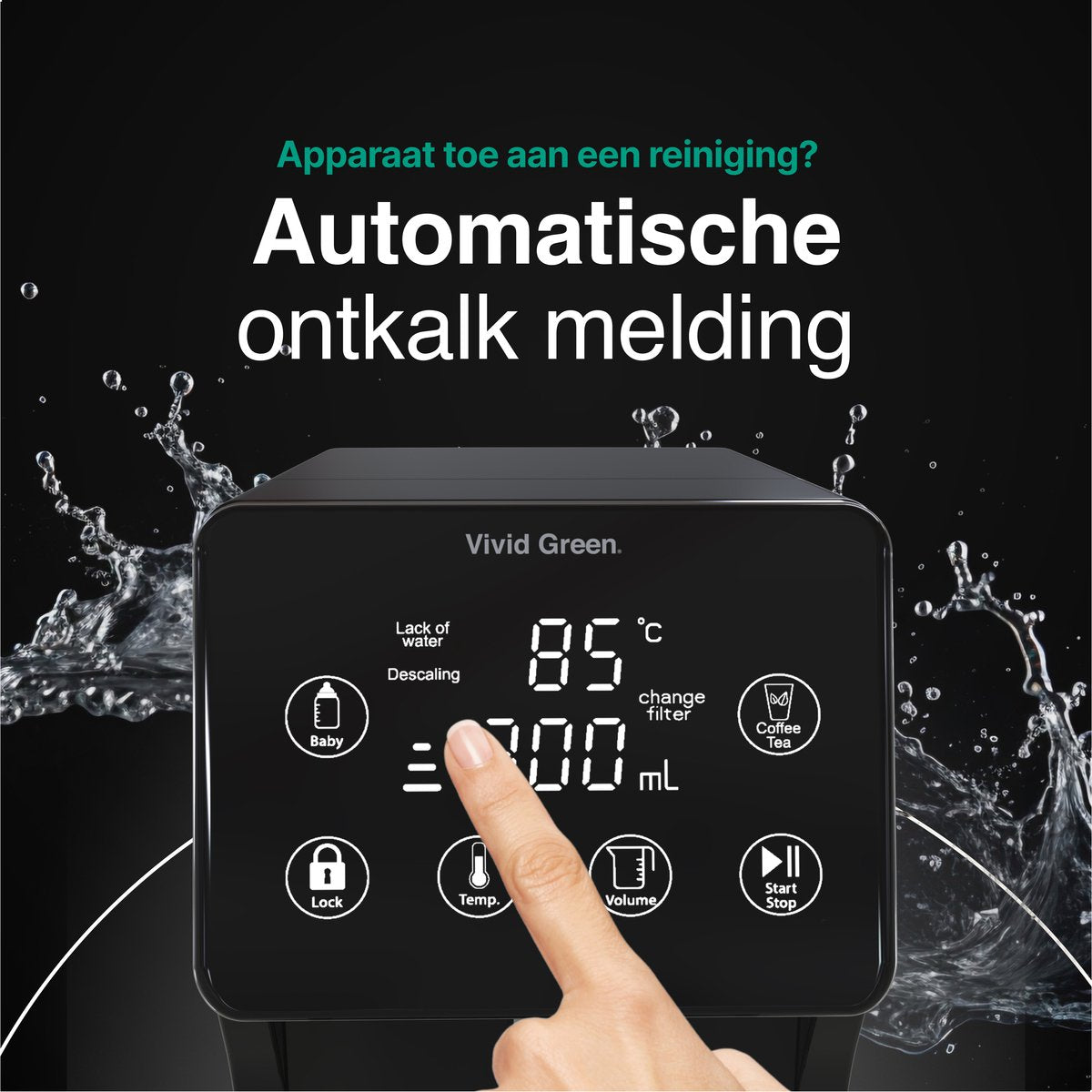 Vivid Green Heetwaterdispenser 3L