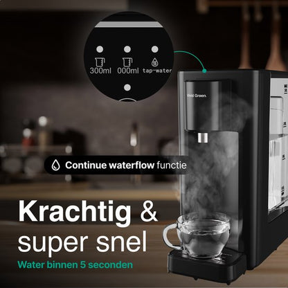 Vivid Green Heetwaterdispenser Zwart