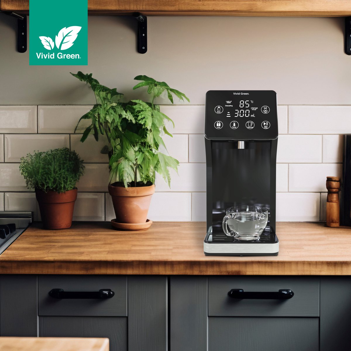 Vivid Green Heetwaterdispenser 3L
