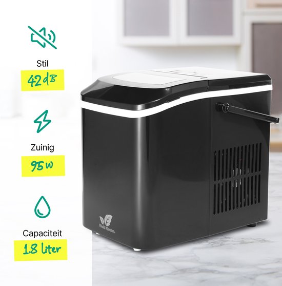 Vivid Green Ijsblokjesmachine