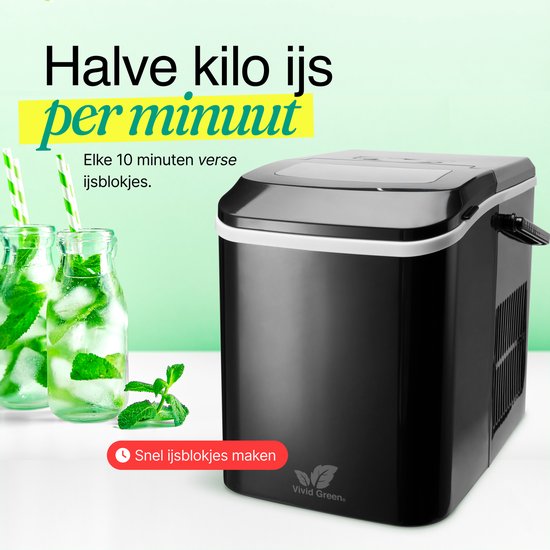 Vivid Green Ijsblokjesmachine