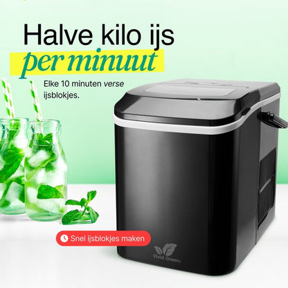 Vivid Green Ijsblokjesmachine