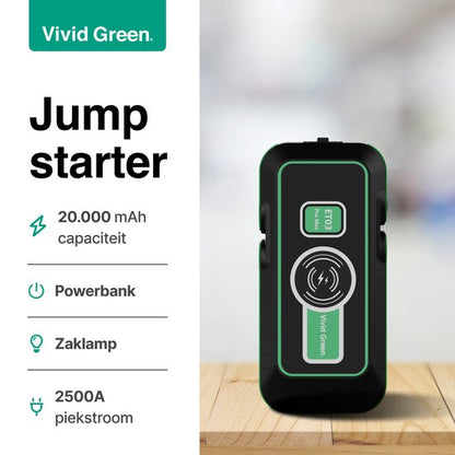 Vivid Green Jumpstarter voor auto