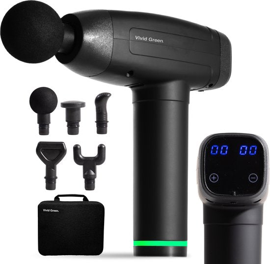 Massage Gun  6 Opzetstukken