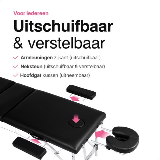 Vivid Green Massagetafel 3 zones