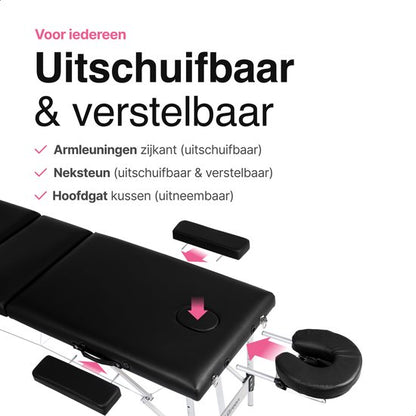 Vivid Green Massagetafel 3 zones