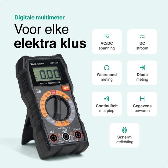 Vivid Green Multimeter