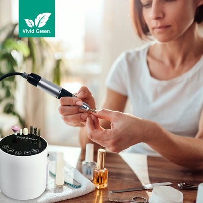 Vivid Green Elektrische Nagelvijl Wit