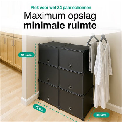 Vivid Green Schoenenkast 24 paar Schoenen