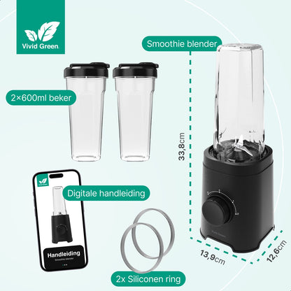 Vivid Green Smoothie Blender