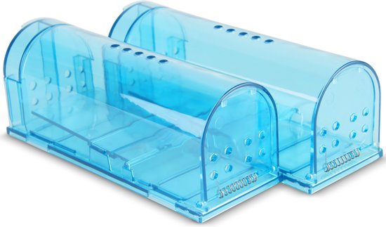 Vivid Green 2-Pack Diervriendelijke muizenval voor binnen & buiten blauw