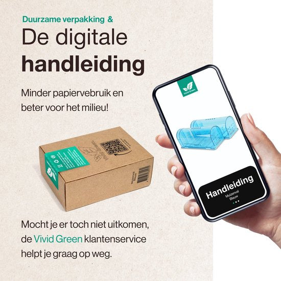Vivid Green 2-Pack Diervriendelijke muizenval voor binnen & buiten blauw
