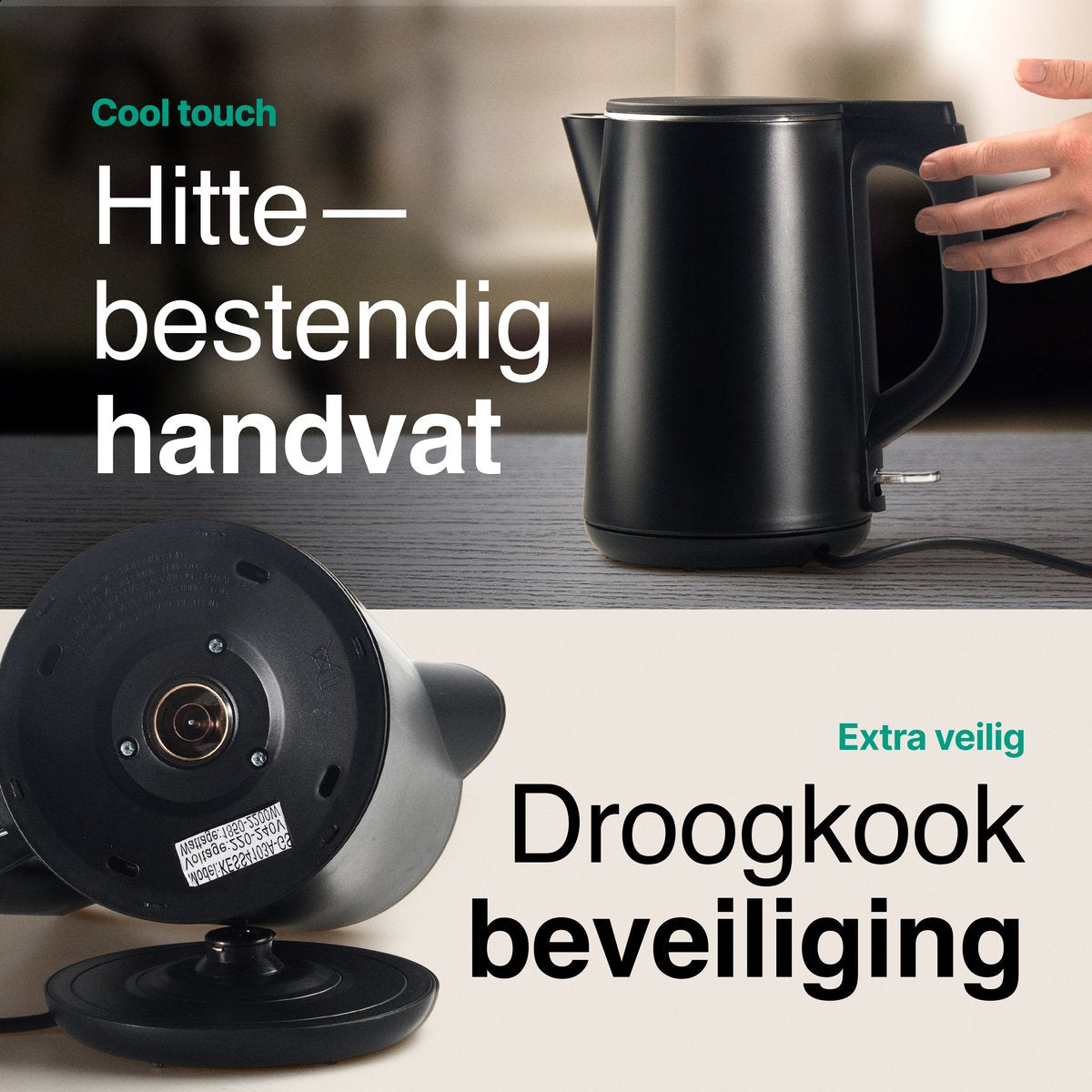 Vivid Green Waterkoker Dubbelwandig 2200W
