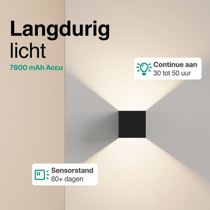 Vivid Green Wandlamp Oplaadbaar 4 Pack