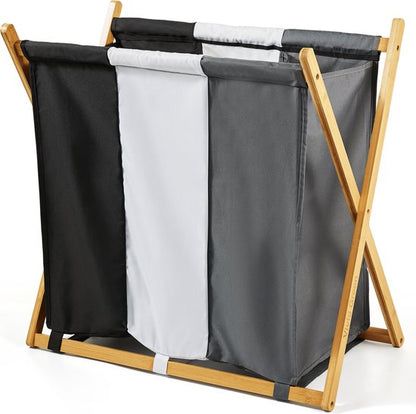 Vivid Green Wasmand met 3 vakken