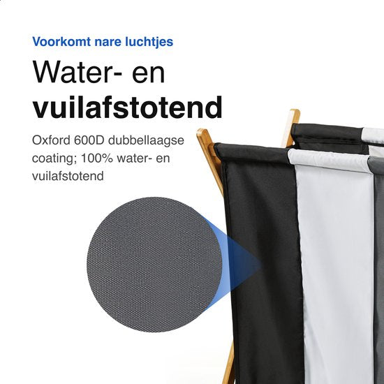 Vivid Green Wasmand met 3 vakken