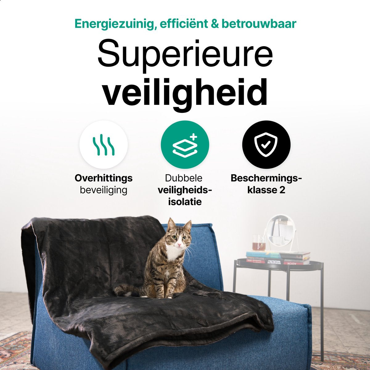 Vivid Green Elektrische Warmtedeken