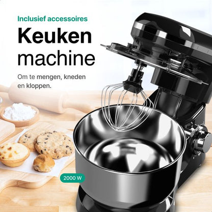 Vivid Green Keukenmachine Zwart
