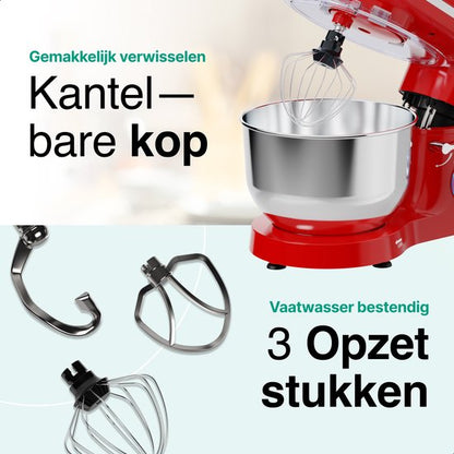 Vivid Green Keukenmachine met Display Rood