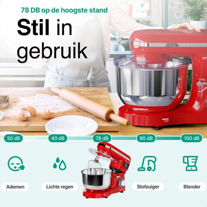 Vivid Green Keukenmachine met Display Rood