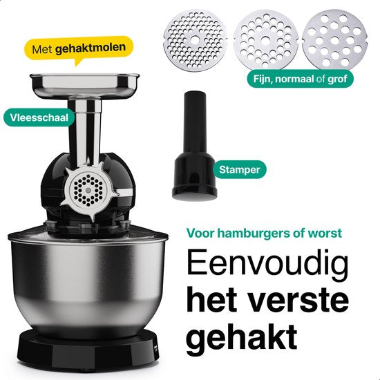 Vivid Green Multifunctionele Keukenmachine Zwart