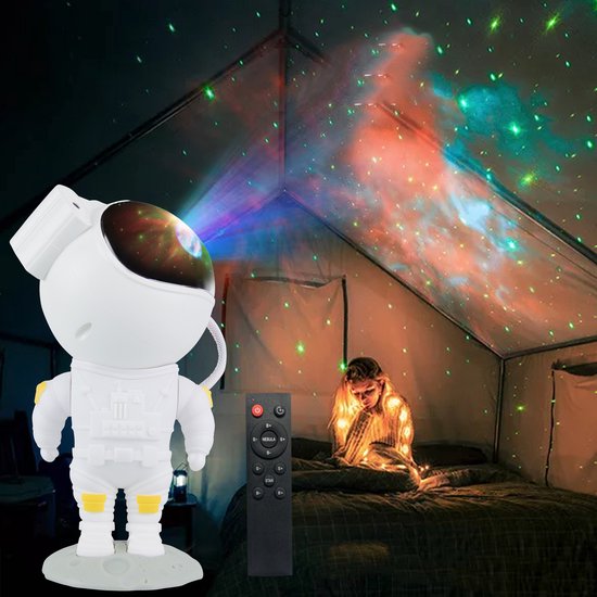 Vivid Green Astronaut Sterrenprojector